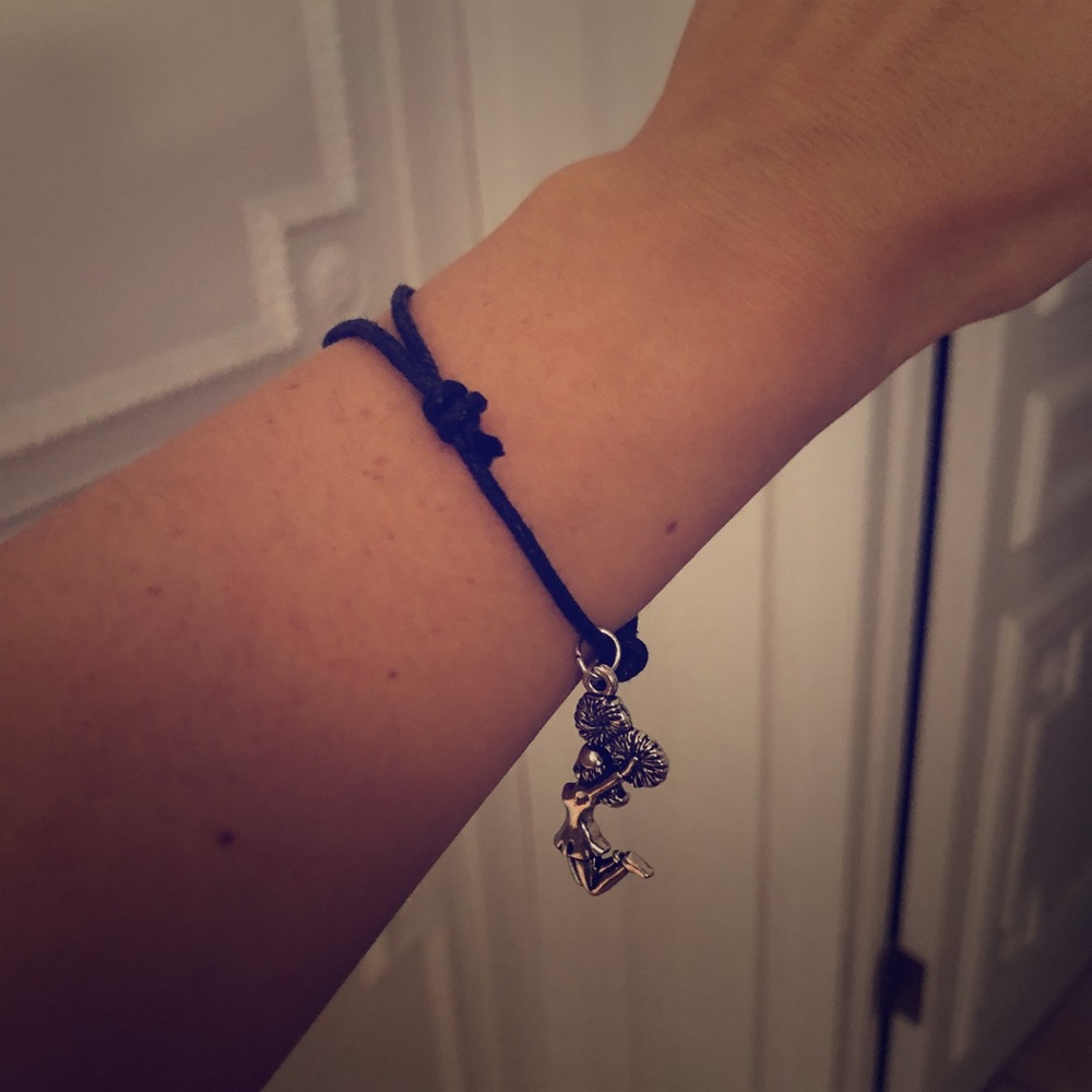 Cheerleader charm bracelet